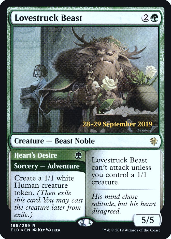 Lovestruck Beast // Heart's Desire [Throne of Eldraine Prerelease Promos] | Galaxy Games LLC