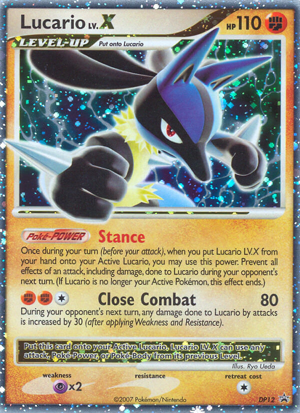 Lucario LV.X (DP12) [Diamond & Pearl: Black Star Promos] | Galaxy Games LLC