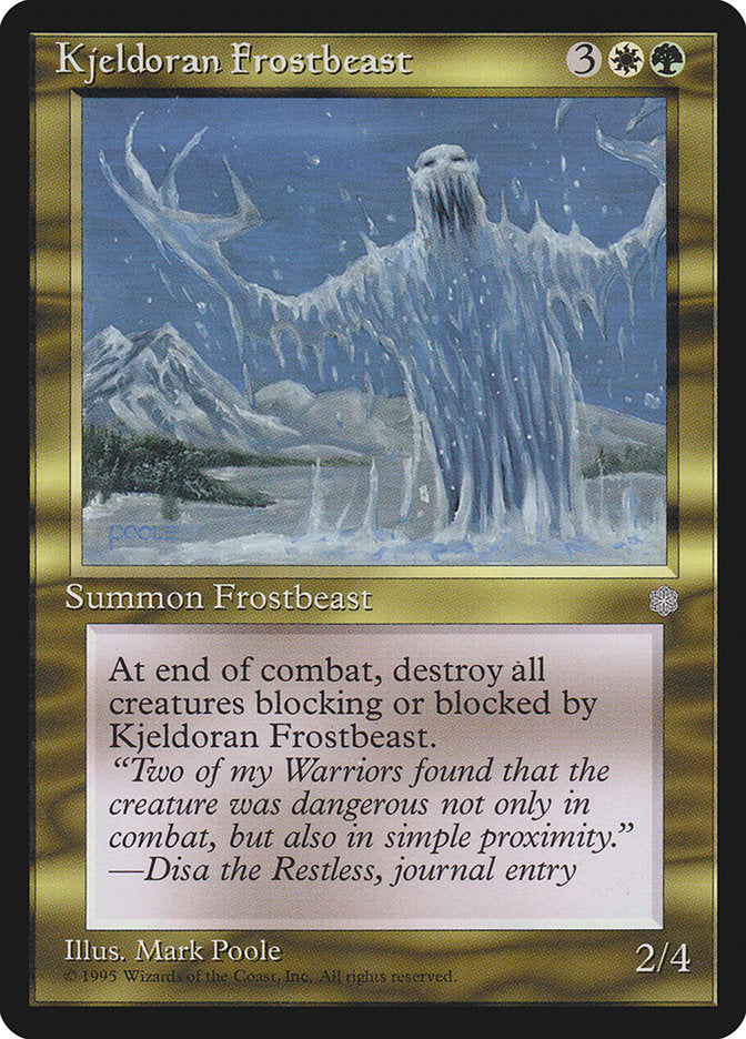 Kjeldoran Frostbeast [Ice Age] | Galaxy Games LLC