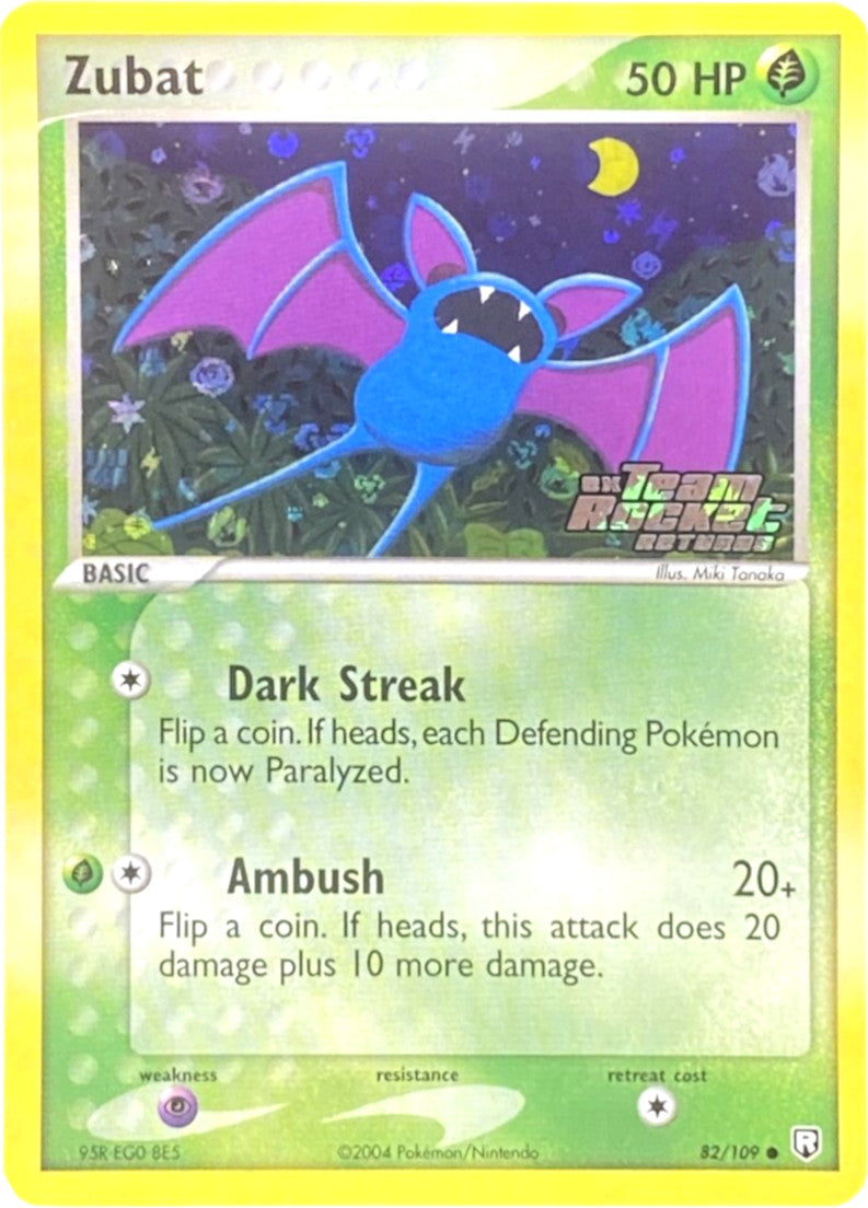 Zubat (82/109) (Stamped) [EX: Team Rocket Returns] | Galaxy Games LLC