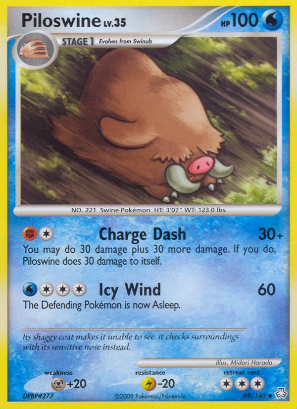 Piloswine (69/146) [Diamond & Pearl: Legends Awakened] | Galaxy Games LLC