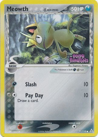 Meowth (71/110) (Delta Species) (Stamped) [EX: Holon Phantoms] | Galaxy Games LLC