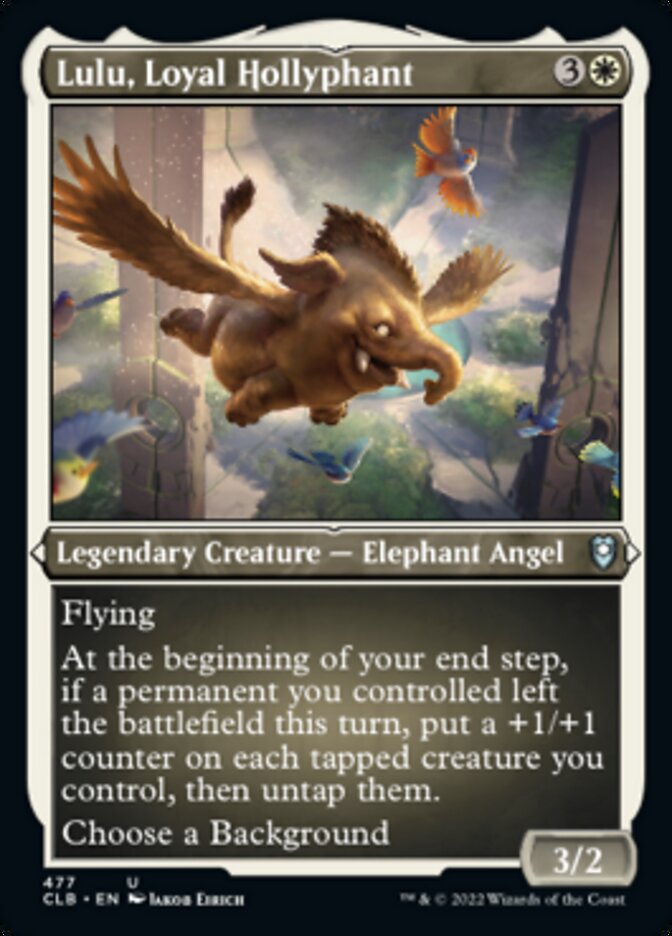 Lulu, Loyal Hollyphant (Foil Etched) [Commander Legends: Battle for Baldur's Gate] | Galaxy Games LLC