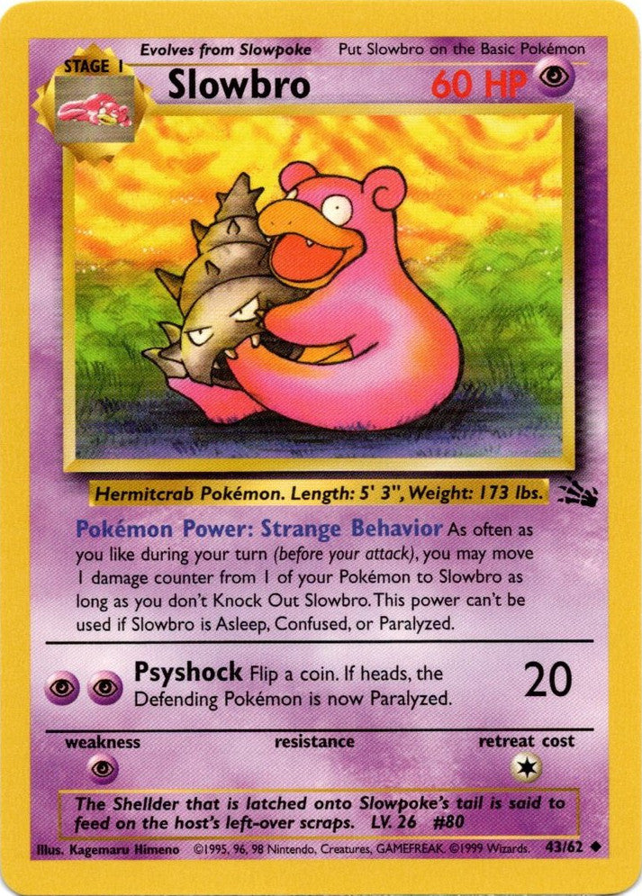 Slowbro (43/62) [Fossil Unlimited] | Galaxy Games LLC