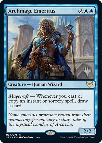 Archmage Emeritus (Promo Pack) [Strixhaven: School of Mages Promos] | Galaxy Games LLC