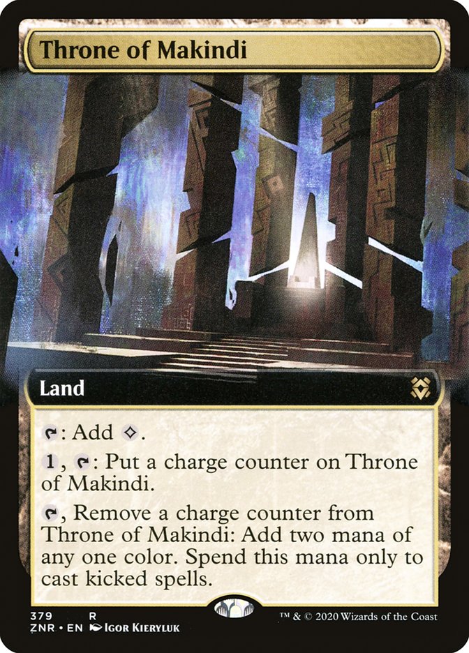 Throne of Makindi (Extended Art) [Zendikar Rising] | Galaxy Games LLC