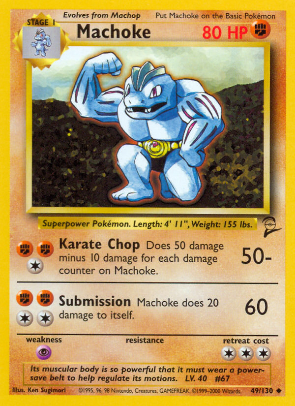 Machoke (49/130) [Base Set 2] | Galaxy Games LLC