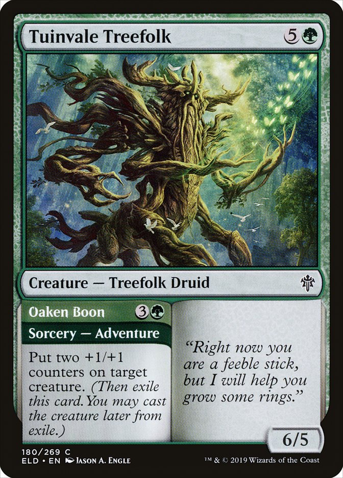 Tuinvale Treefolk // Oaken Boon [Throne of Eldraine] | Galaxy Games LLC