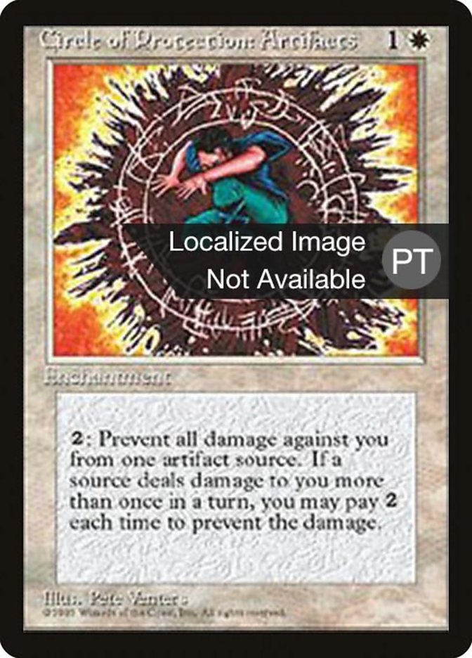 Circle of Protection: Artifacts [Fourth Edition (Foreign Black Border)] | Galaxy Games LLC