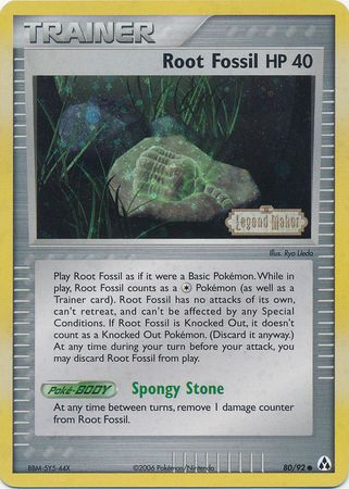 Root Fossil (80/92) (Stamped) [EX: Legend Maker] | Galaxy Games LLC