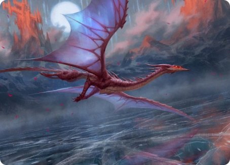 Manaform Hellkite Art Card [Innistrad: Crimson Vow Art Series] | Galaxy Games LLC