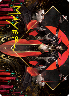 Gift of Fangs Art Card (Gold-Stamped Signature) [Innistrad: Crimson Vow Art Series] | Galaxy Games LLC