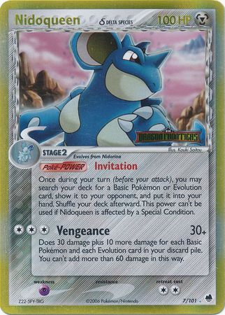 Nidoqueen (7/101) (Delta Species) (Stamped) [EX: Dragon Frontiers] | Galaxy Games LLC