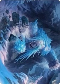 Icehide Troll Art Card [Kaldheim Art Series] | Galaxy Games LLC