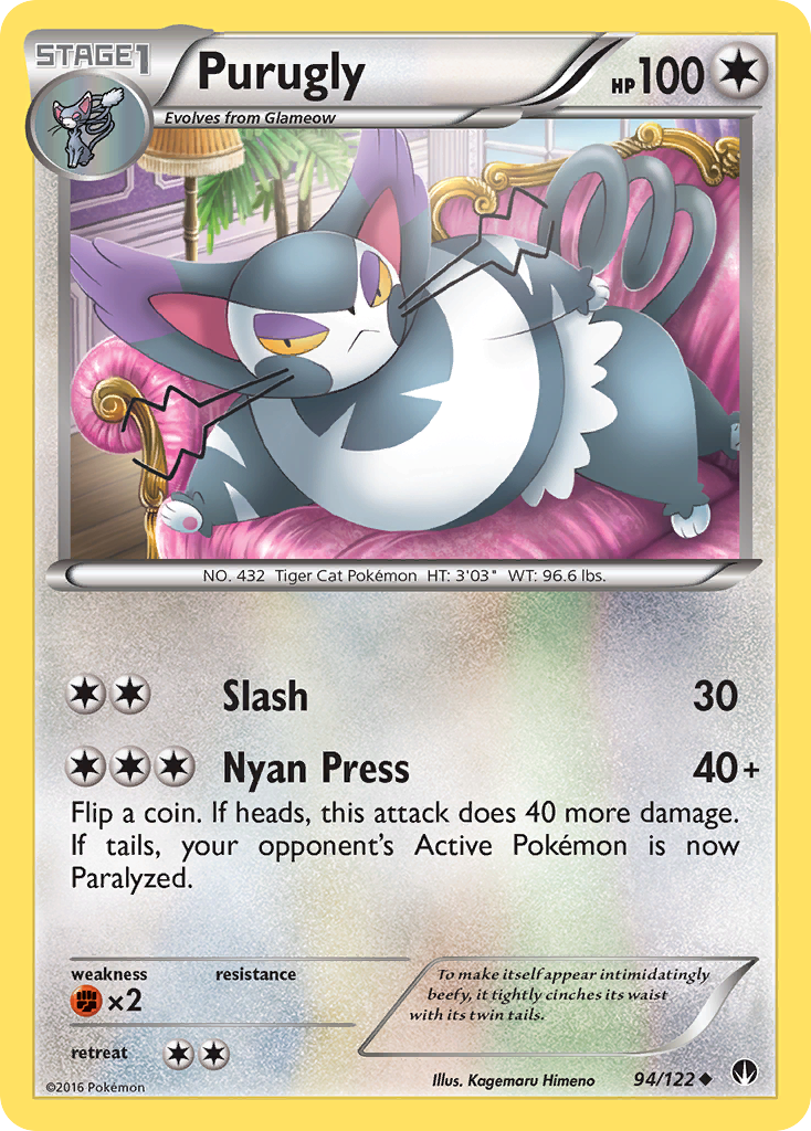 Purugly (94/122) [XY: BREAKpoint] | Galaxy Games LLC