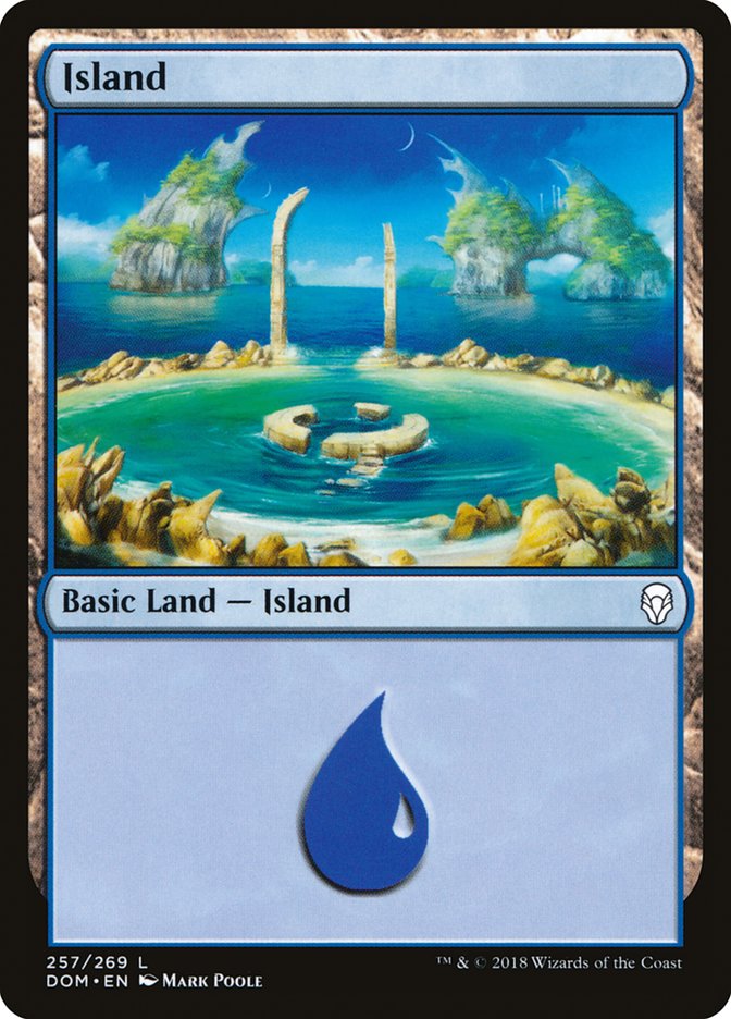 Island (257) [Dominaria] | Galaxy Games LLC