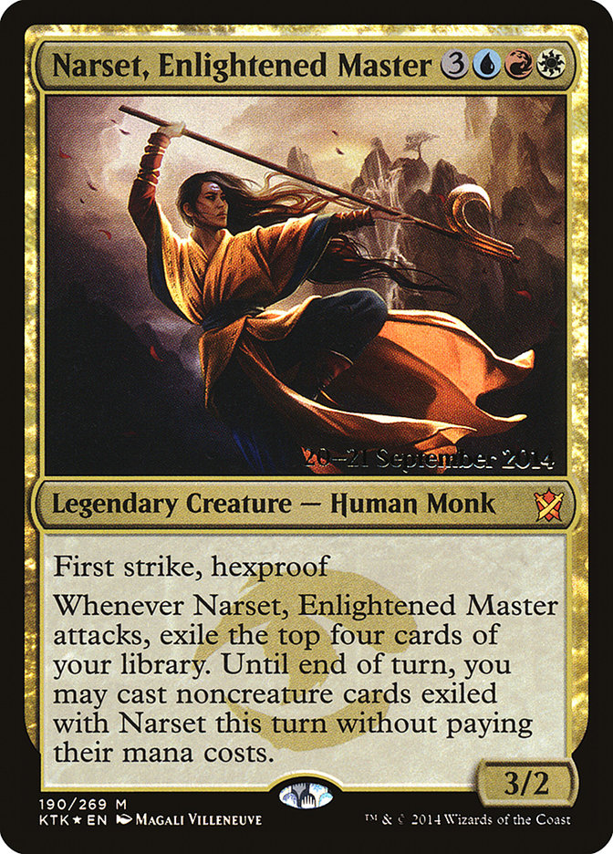 Narset, Enlightened Master [Khans of Tarkir Prerelease Promos] | Galaxy Games LLC