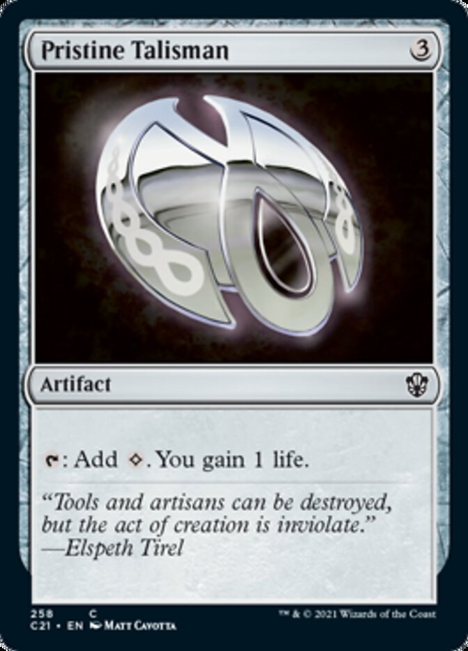 Pristine Talisman [Commander 2021] | Galaxy Games LLC