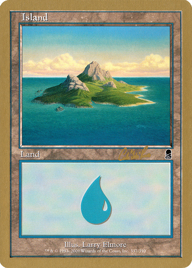 Island (cr337a) (Carlos Romao) [World Championship Decks 2002] | Galaxy Games LLC