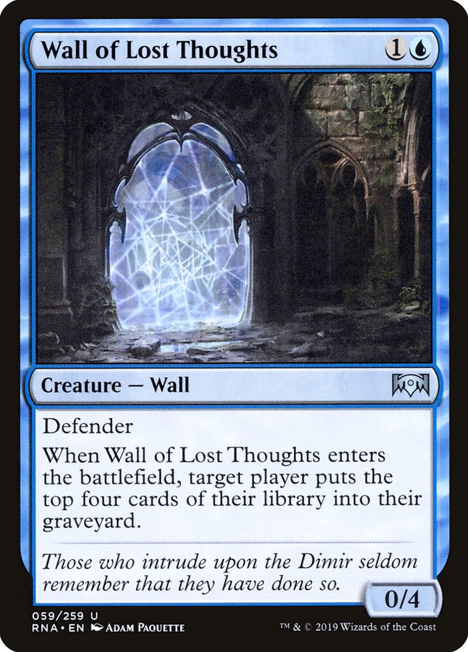 Wall of Lost Thoughts [Ravnica Allegiance] | Galaxy Games LLC