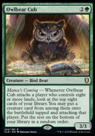 Owlbear Cub [Commander Legends: Battle for Baldur's Gate] | Galaxy Games LLC