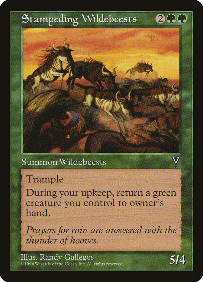 Stampeding Wildebeests [Visions] | Galaxy Games LLC