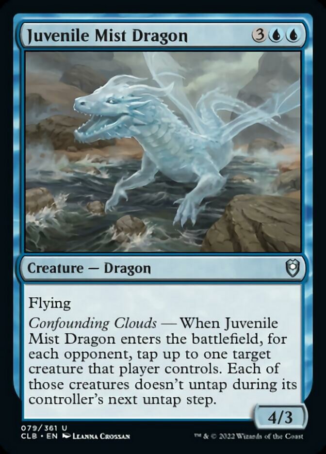 Juvenile Mist Dragon [Commander Legends: Battle for Baldur's Gate] | Galaxy Games LLC