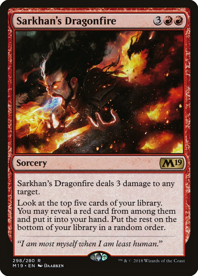 Sarkhan's Dragonfire [Core Set 2019] | Galaxy Games LLC