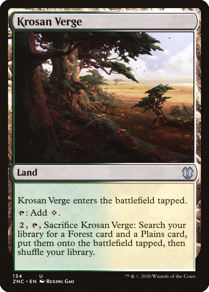 Krosan Verge [Zendikar Rising Commander] | Galaxy Games LLC