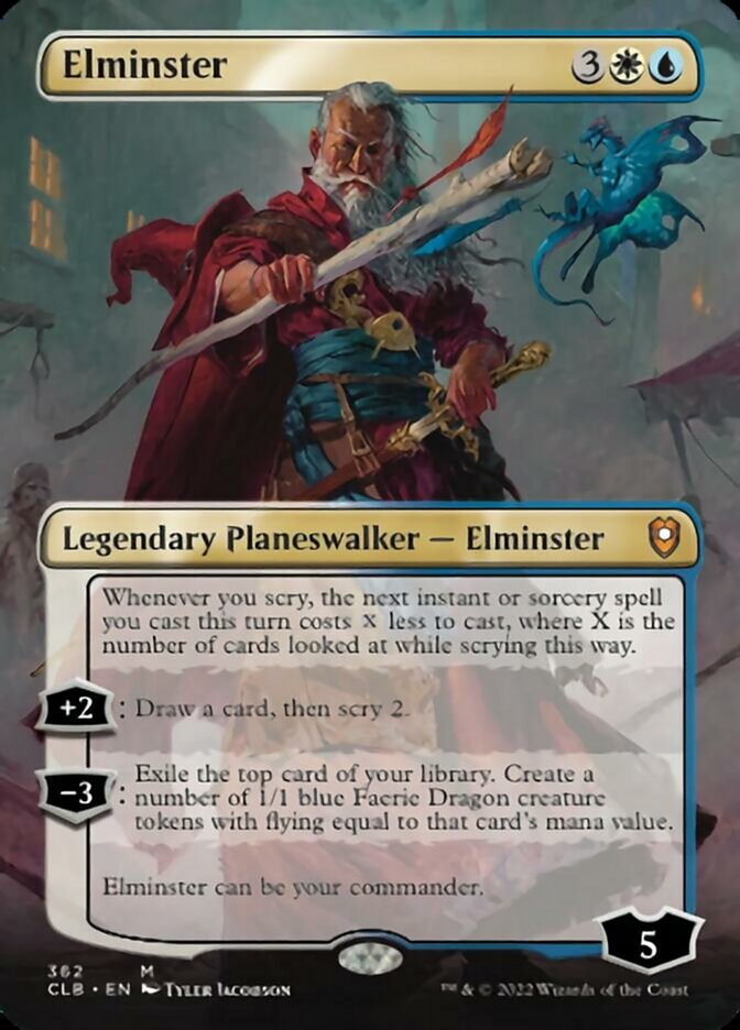 Elminster (Borderless) [Commander Legends: Battle for Baldur's Gate] | Galaxy Games LLC