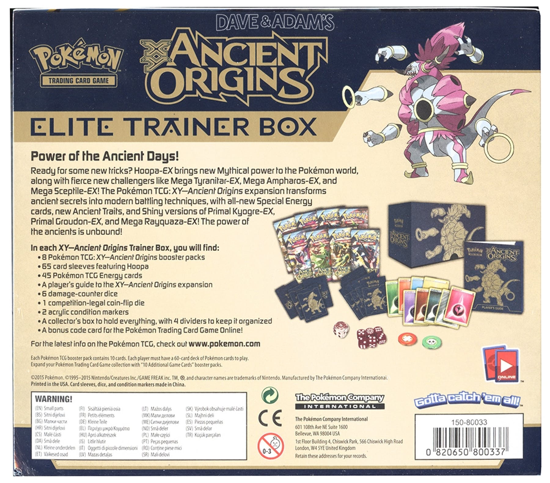 XY: Ancient Origins - Elite Trainer Box (Hoopa EX) | Galaxy Games LLC