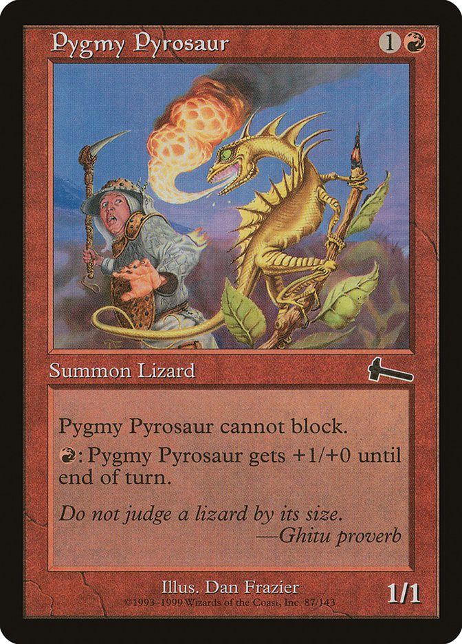 Pygmy Pyrosaur [Urza's Legacy] | Galaxy Games LLC