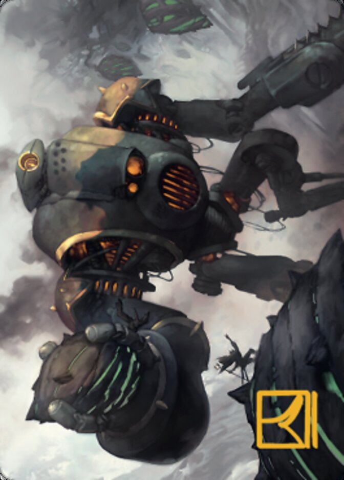 Rust Goliath Art Card (Gold-Stamped Signature) [The Brothers' War Art Series] | Galaxy Games LLC