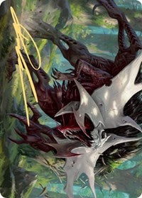 Vorinclex, Monstrous Raider 1 Art Card (Gold-Stamped Signature) [Kaldheim Art Series] | Galaxy Games LLC