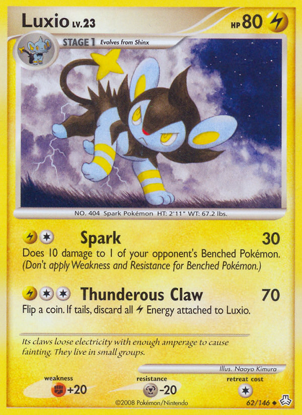 Luxio (62/146) [Diamond & Pearl: Legends Awakened] | Galaxy Games LLC