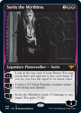 Sorin the Mirthless [Innistrad: Double Feature] | Galaxy Games LLC