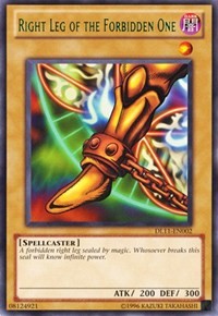 Right Leg of the Forbidden One (Green) [DL11-EN002] Rare | Galaxy Games LLC