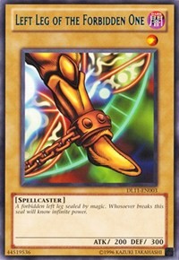 Left Leg of the Forbidden One (Blue) [DL11-EN003] Rare | Galaxy Games LLC