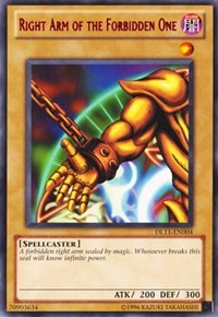 Right Arm of the Forbidden One (Red) [DL11-EN004] Rare | Galaxy Games LLC