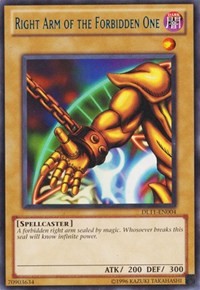 Right Arm of the Forbidden One (Blue) [DL11-EN004] Rare | Galaxy Games LLC