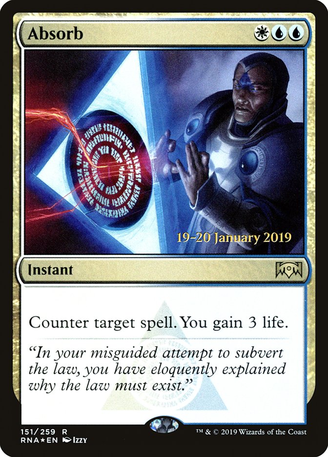 Absorb [Ravnica Allegiance Prerelease Promos] | Galaxy Games LLC