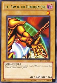 Left Arm of the Forbidden One (Green) [DL11-EN005] Rare | Galaxy Games LLC