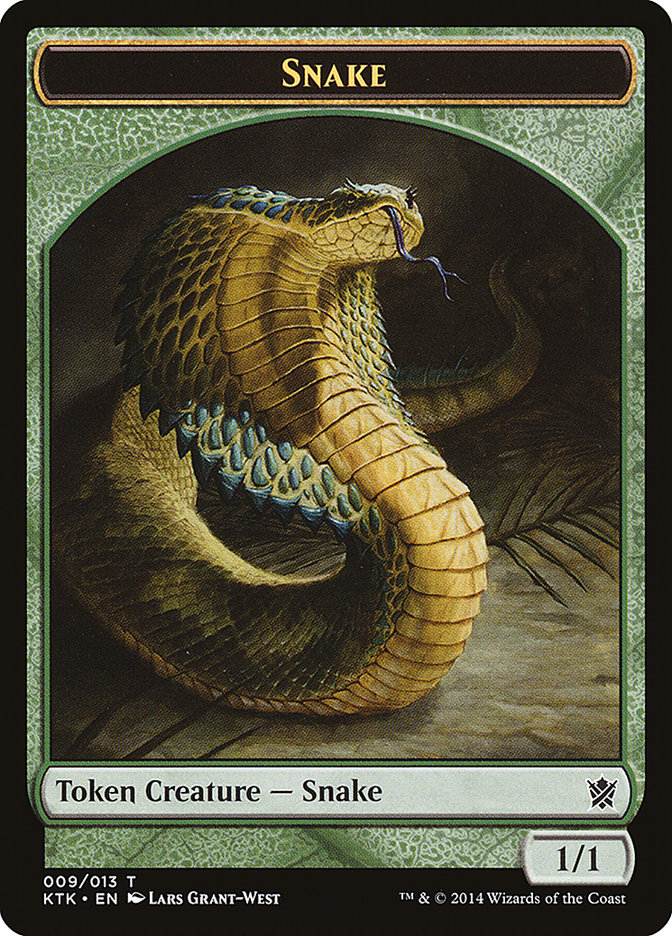 Snake Token [Khans of Tarkir Tokens] | Galaxy Games LLC
