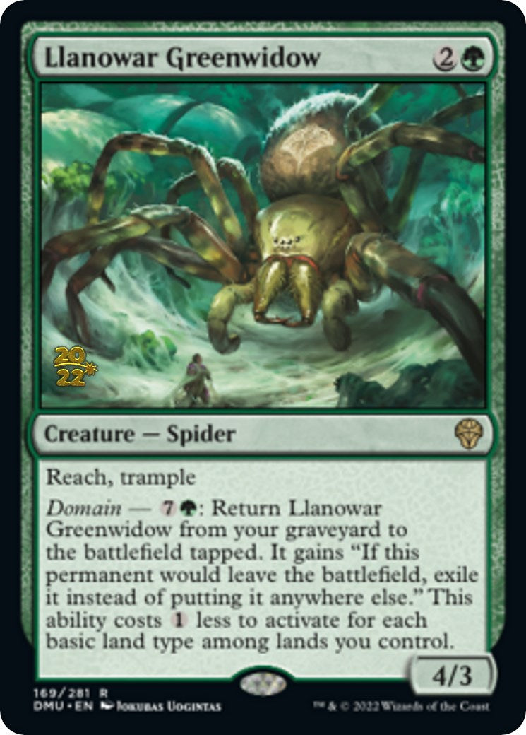 Llanowar Greenwidow [Dominaria United Prerelease Promos] | Galaxy Games LLC