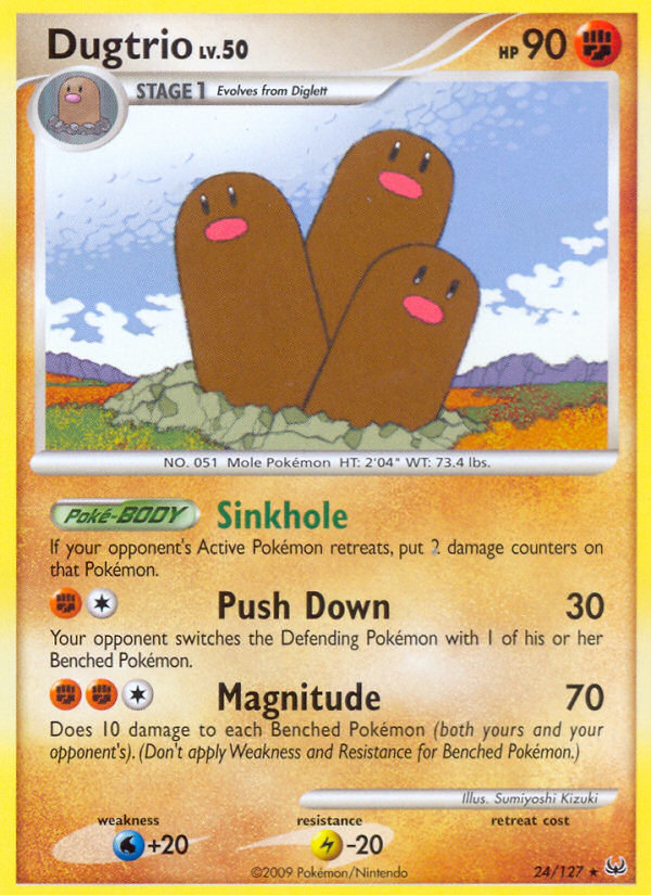 Dugtrio (24/127) [Platinum: Base Set] | Galaxy Games LLC