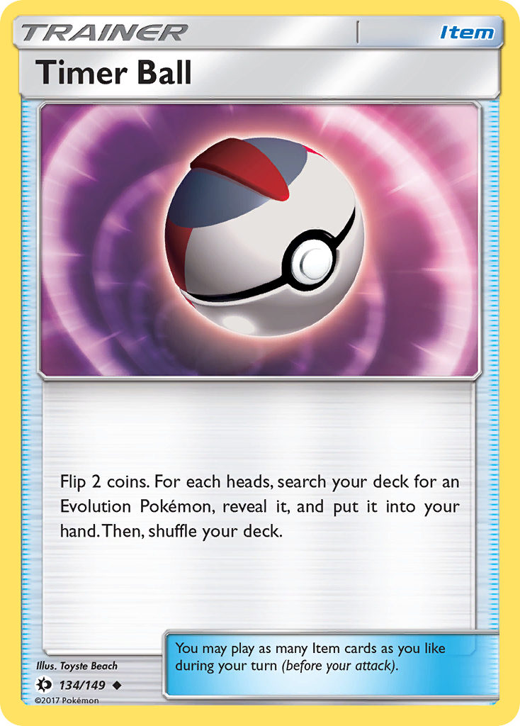 Timer Ball (134/149) [Sun & Moon: Base Set] | Galaxy Games LLC