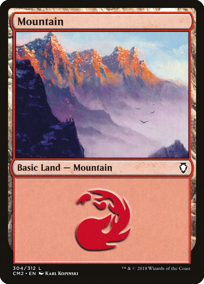 Mountain (304) [Commander Anthology Volume II] | Galaxy Games LLC