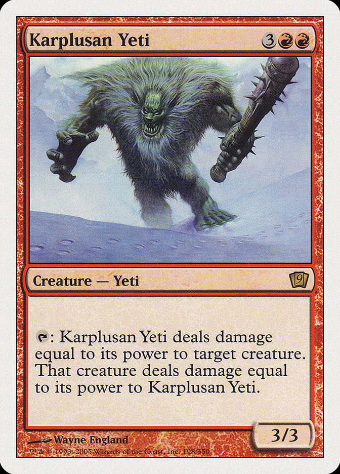 Karplusan Yeti [Ninth Edition] | Galaxy Games LLC