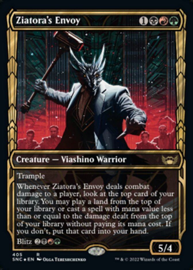 Ziatora's Envoy (Showcase Golden Age Gilded Foil) [Streets of New Capenna] | Galaxy Games LLC
