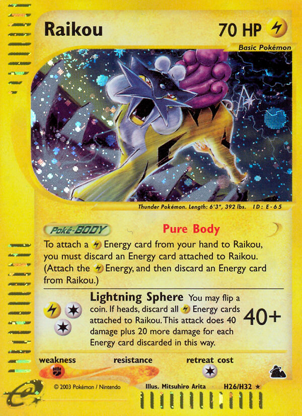 Raikou (H26/H32) [Skyridge] | Galaxy Games LLC